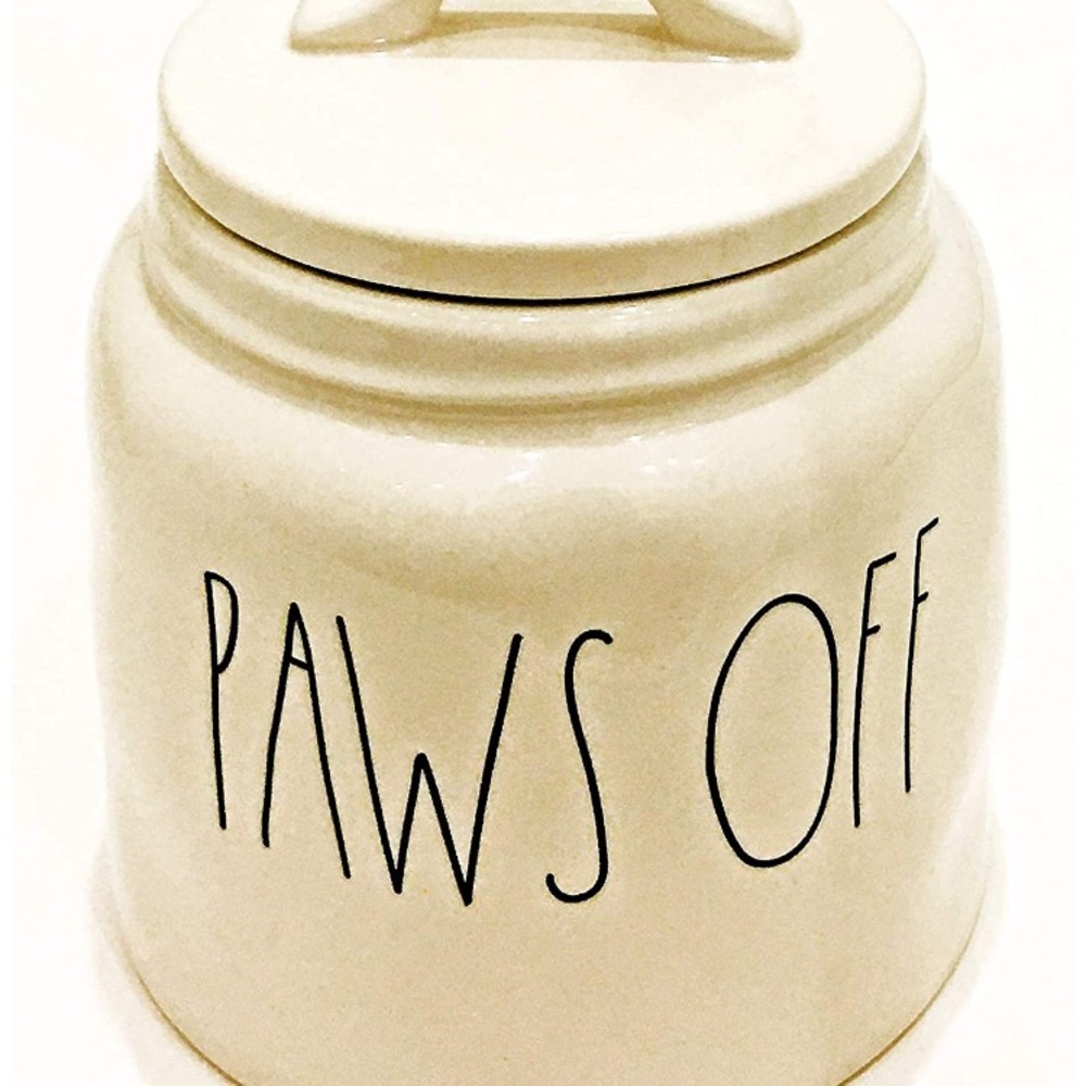 Rae Dunn PAWS OFF Canister NWT